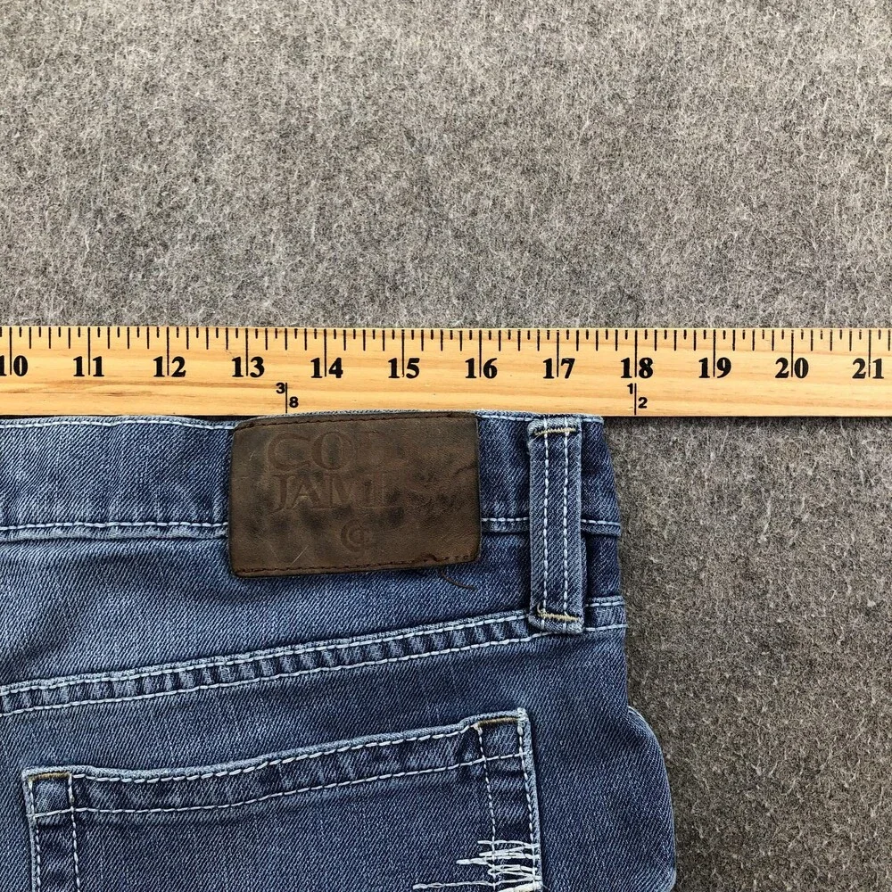 Cody James Jeans Mens 34x32 Blue Light Wash Relaxed Straight Stretch Denim